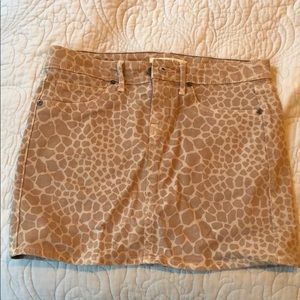 Rich and Skinny denim print mini skirt